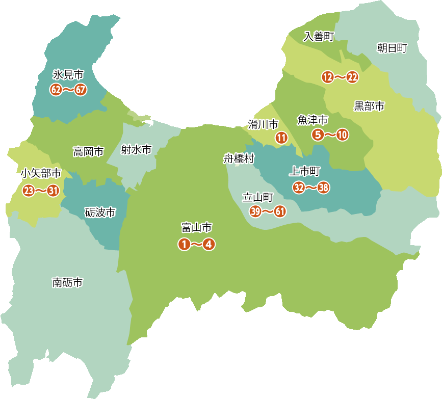 貸し出し可能な農地の地図